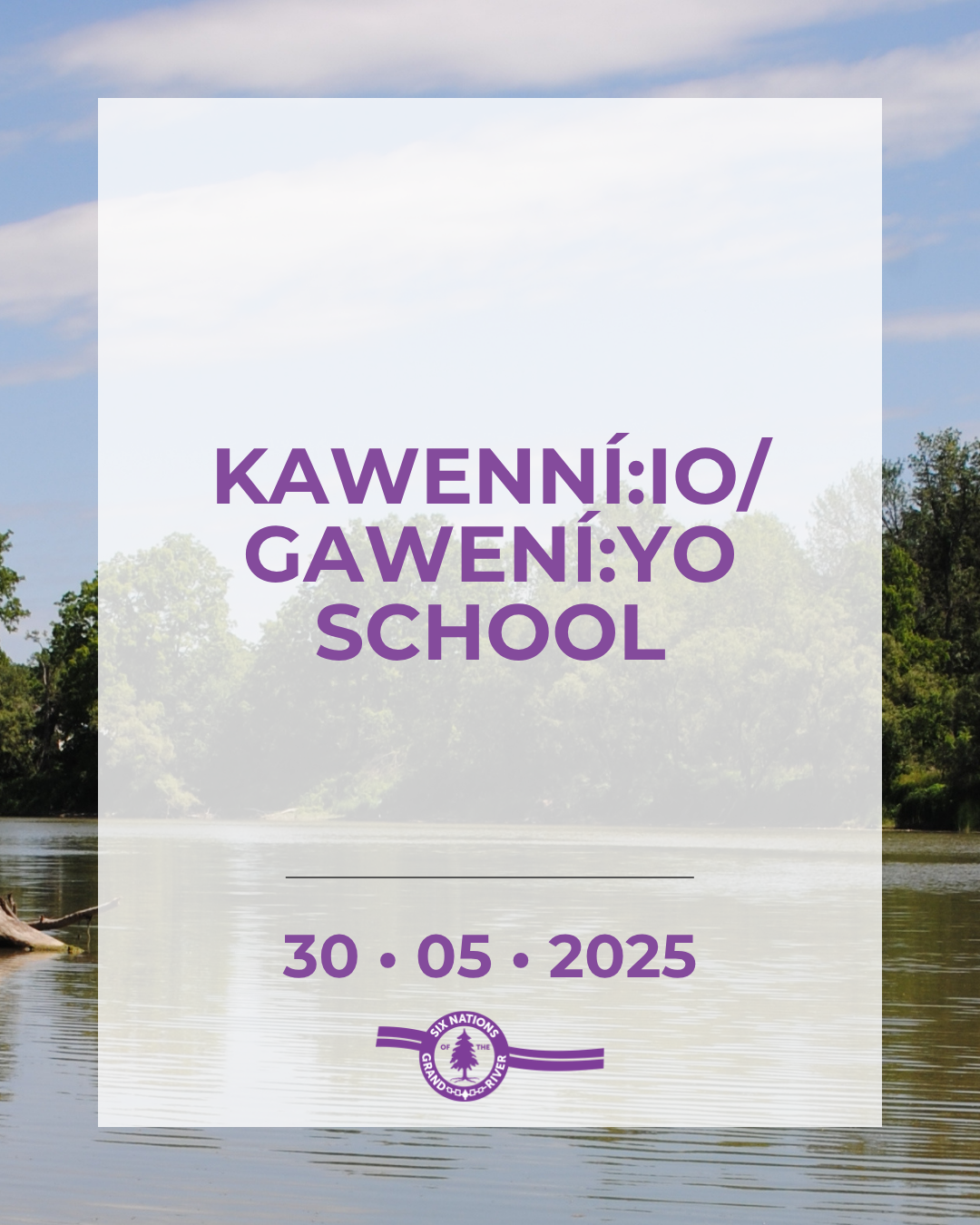 KAWENNÍ:IO/GAWENÍ:YO SCHOOL - The 59th Six Nations of the Grand River Elected Council (SNGREC) is pleased to announce support for the construction of a new community school – Kawenní:io/Gawení:yo Elementary and Secondary School (KG). KG, a full immersion school opened its doors in 1985 and provides instruction in Kanyen’kéha and Gayogo̱hó꞉nǫˀ languages. KG has operated out of a community athletic arena for the last 15 years.