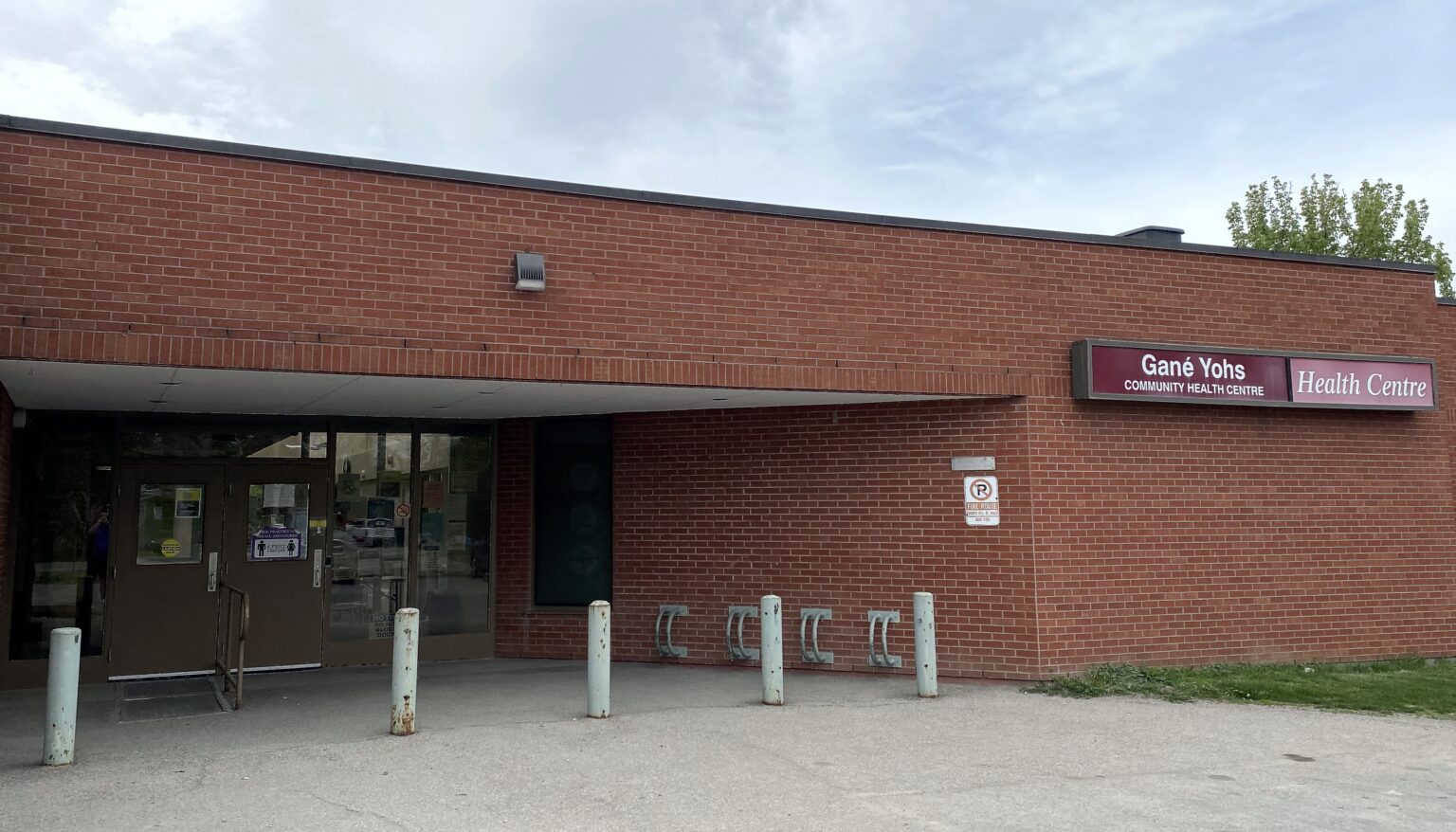 A Picture of the Gane Yohs Building that remains closed for Mold Remediation