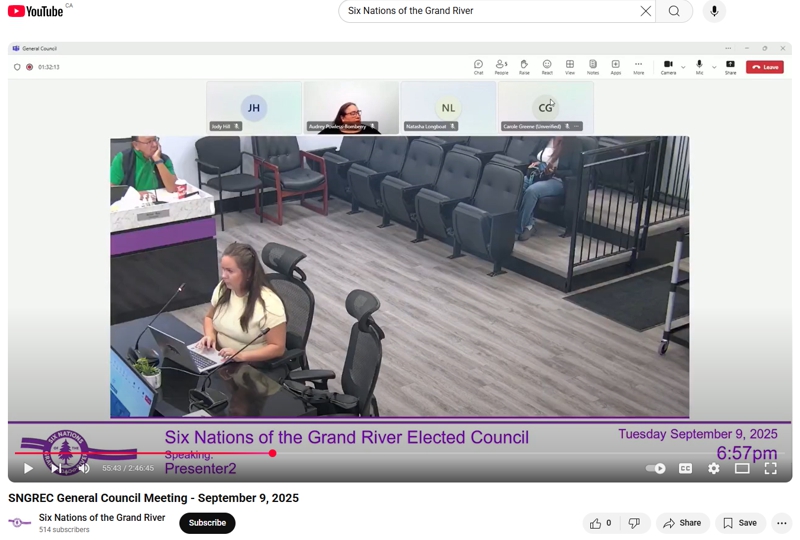 Six Nations Well-Being AG Report - Ontario's Opiod Strategy
At the General Council Meeting of September 9, 2025, held at the Six Nations of the Grand River Administration Building, Delegation Guest Abigail Hill – Well-being Liaison Officer, Department of Well-being gave the presentation as below: "Six Nations Well-Being AG Report - Ontario's Opiod Strategy" this analysis report compiled and presented from well-being looks at the Attorney General of Ontario's Report regarding Ontario's Opiod Drug Strategy. You can view the presentation its entirety by watching this excerpt from the General Council Meeting via the youtube video below: